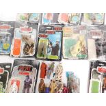 Various Star Wars Palitoy Empire Strikes Back figures, Luke Skywalker, Princess Leia in Bespin gown,