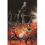 After Ronnie Wood (b. 1947). Twang; limited edition digital screen print 235/295, signed, printed by