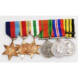 A set of late issued medals to Mr D F Hartnoll-Hall RAF, issued circa 1995-96, comprising 1939-45 St