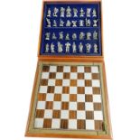 A Danbury Mint Fantasy of the Crystal chess set, by Robert Naismith, number 3056, chess board boxed