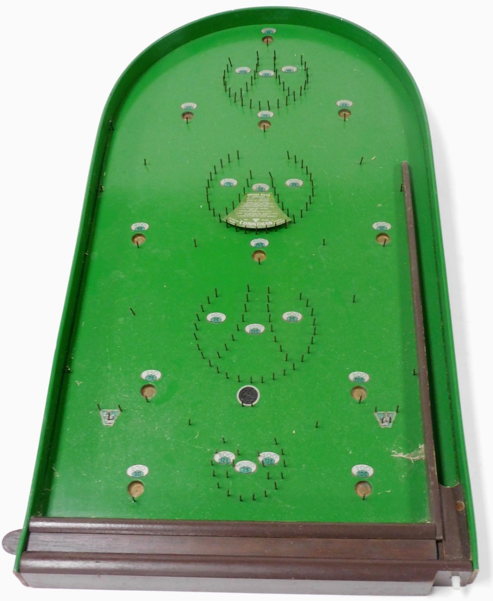 A Corinthian bagatelle game, 1951 Abbey model, with balls, 74cm high. (AF)