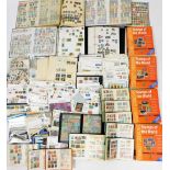 Various Stanley Gibbons Stamps of the World catalogues, first day covers, World, Great Britain and C