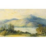 19thC School. View of Gareloch Shandon, watercolour, initialled and dated 96, 16cm x 26cm.