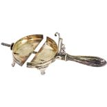 A Walker & Hall silver plated ham carving clamp, patent number 26088, Walker & Hall number 52157 imp
