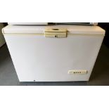 A Whirlpool chest freezer.