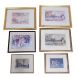 After William Russell Flint. Collection of prints, all framed and glazed. (6)