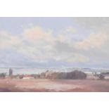 Marcus Ford (21stC School). Farming landscape scene, oil on canvas, signed, 50cm x 76cm, in modern