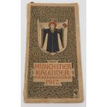 Hupp (Otto) MÜCHENER KALENDAR FUR DAS SCHALTJAHR 1912 original paper wrappers, very slight edge wear