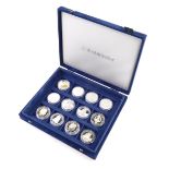 Twelve various silver and other proof coins, to include House of Stewart, centenary of the monarchy,