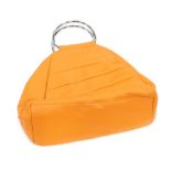 A Cerrutti designer handbag, in tangerine, 20cm high.