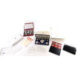 Various coins, a Royal Mint Elizabeth R 1947-1997 coin set, in outer case with paperwork and box, a