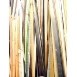 A selection of Polcore and other picture framing frame lengths and sections, various designs. (a qua