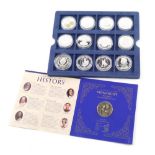 Twelve various silver and other proof coins, to include Elizabeth II Cook Islands 2004, Victorian co