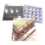 Various Beatles records, 33rpm, The Beatles A Hard Days Night, Parlophone, With The Beatles and Plea