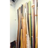 A selection of Polcore and other picture framing frame lengths and sections, various designs. (a qua