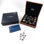 A Royal Mint Treasure For Life 2016 United Kingdom premium proof coin set, with paperwork, outer cas