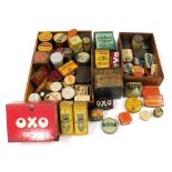 Victorian and later advertising tins, including Beecham's pills, Rummney's peppermint snuff, Pedelen