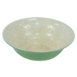 A Portmeirion The Starfire Collection jade bowl, by Julian Teed, 28cm diameter.