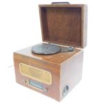 A Pye vintage radio, in walnut case. WARNING! This lot contains untested or unsafe electrical item