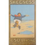 A Skegness Is So Bracing LNER advertising poster, 61cm x 37cm.