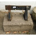 A Suntune boot scrape, 45cm high, 45cm wide, 30cm deep.