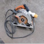 An Evolution circular saw. Note: VAT is payable on the hammer price of this lot at 20%. To be sold u