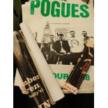 Various posters, music posters, The Pogues, tour posters, UK tour 1988, etc. (a quantity)