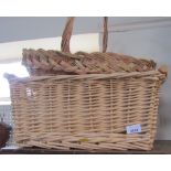 Two wicker baskets.