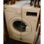 A Bush washing machine, WMNB712EW.