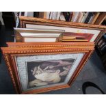 A quantity of pictures, prints and frames, pre-raphaelite, etc. (a quantity)