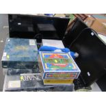 Board games, to include Trivial Pursuit, monitors, etc. (a quantity)