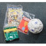 Football memorabilia, comprising a World Cup Official programme for Mexico 1970, a LUHG scarf, in gr