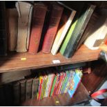 Leather bound books, comprising bibles, Good Works, Home Bibles, National Encyclopaedias, Dictionary