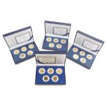 A five state quarter dollar special edition coin set, gold plated proof set with paperwork in outer