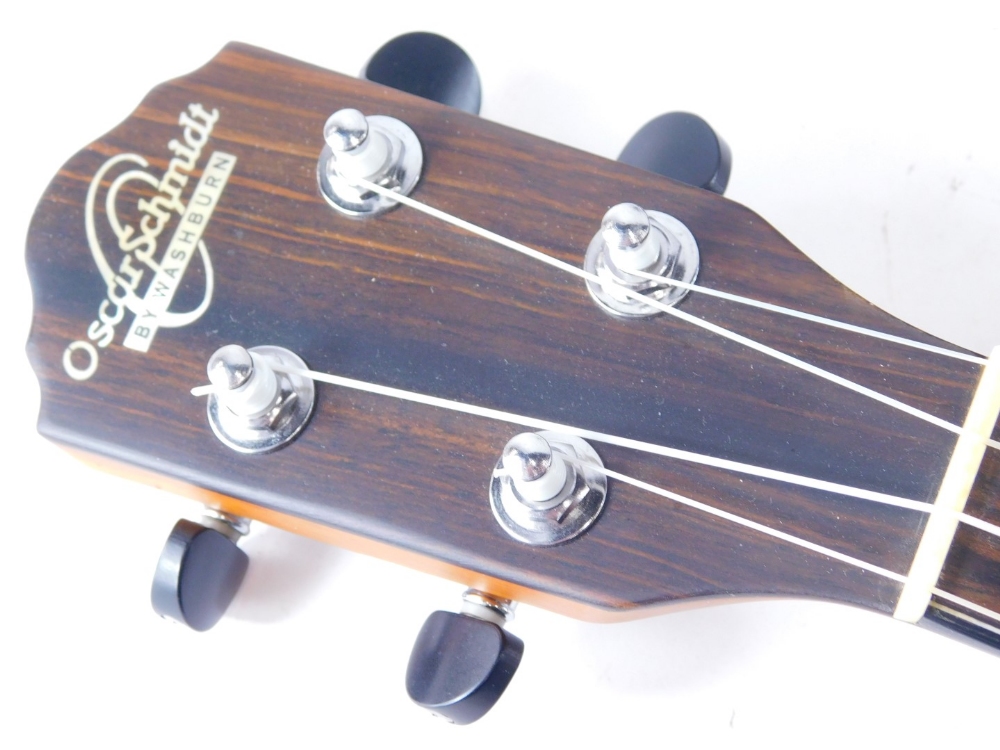 An Oscar Schmidt Washburn Hawaiian style guitar. (cased) - Image 2 of 7