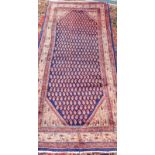 A thick pile Persian Sarruk runner, in all over design, 300cm x 135cm.