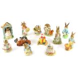 Various Royal Albert Beatrix Potter figures, to include Old Mister Brown, printed marks beneath, 9cm