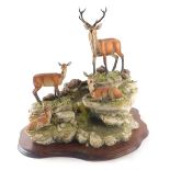 A D Walton Border Fine Arts limited edition figure group, Monarch of The Glen no. 194/500, BFA 1974: