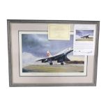 Michael Rondot. Concorde Fairwell, limited edition artist signed proof no.37/50, 45cm x 65cm. Sold