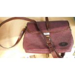 A Mulberry shoulder bag, in purple.