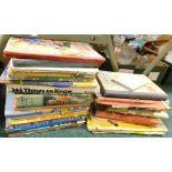 Various albums, children's annuals, scrapbooks, various to include Action annual 1978, etc. (a quan