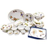 A group of Royal Worcester oven to table wares decorated in the Evesham pattern, including a cassero