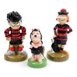 Three DC Thompson and Company Limited Beano figures, comprising Minnie the Minx, limited edition 227