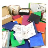 Philately: English and world stamps, chiefly late 20thC, in assorted stock albums, books, folders an