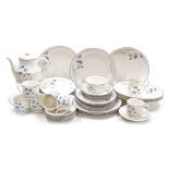 A Royal Doulton porcelain part dinner and tea service decorated in the Minerva pattern, comprising t