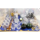 Various glassware, to include decanter, drinking glasses, liqueur glasses, jug, high ball glasses, c