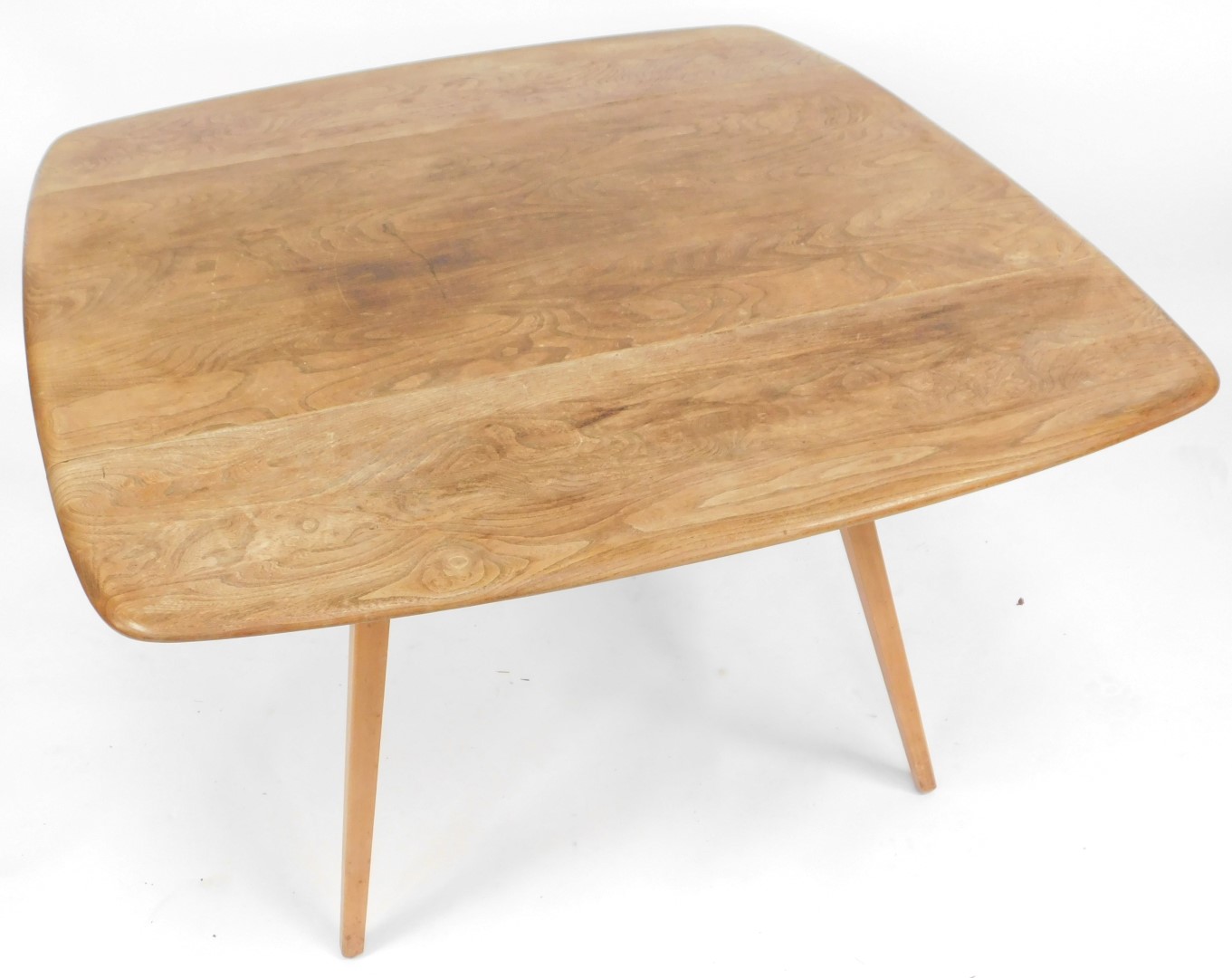 An Ercol light elm drop leaf dining table, on square tapering legs, 113cm wide. - Image 2 of 2