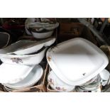 Ceramics, Royal Worcester Evesham wares, cups and saucers, Jamie Oliver white finish wares, etc. (4