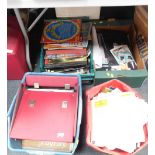 Four boxes of records, comprising mainly classical, Lauren and Hardy theatre programmes, etc. (4 box