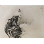 David Gee (1793-1872). Borzoi, print signed, 12cm x 18cm and another - pair. (2)